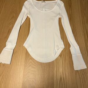 We The Free Cream Sunnie Valley Thermal Free People XSmall White XS